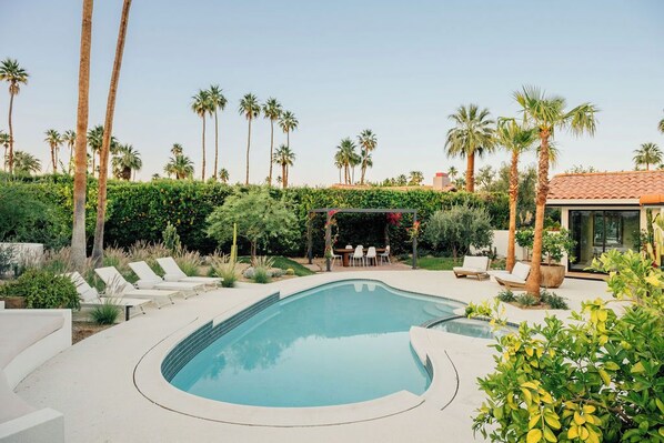 A heated pool
