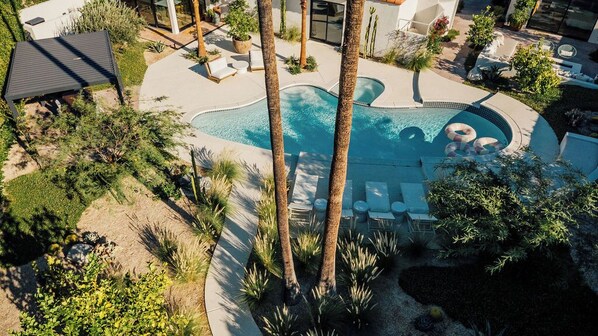 A heated pool