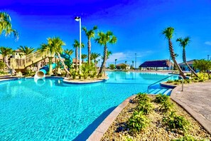 A heated pool - Disney World Epic Luxury Marvel Superhero Haven (Champions Gate)