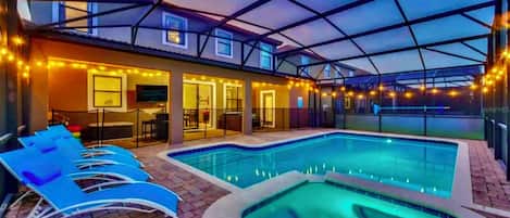 A heated pool