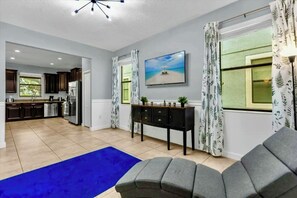 Smart TV, video games, table football, books