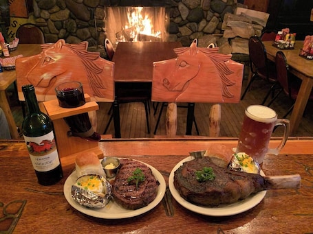 Dining. Lewis and Clark Room, Rustic cozy room for 3-4 in historic Grant MT with WiFi