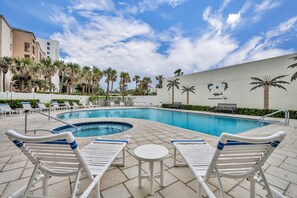 A heated pool