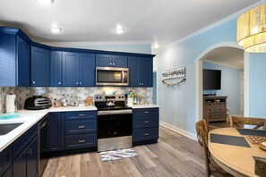 Microwave, oven, stovetop, dishwasher