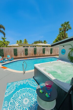 A heated pool