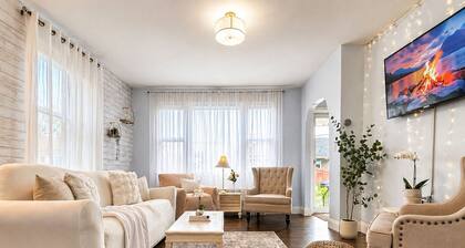 Relax in Style~Spacious 2BR w/Porch + Firepit~ Sleeps 7 ~ Free Wifi and Parking