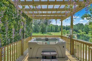 Luxury Cabin, Hot Tub, Lagoon View | View from room - Cameron Ranch Glamping (Coldspring)