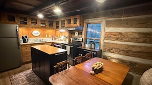 Fridge, stovetop