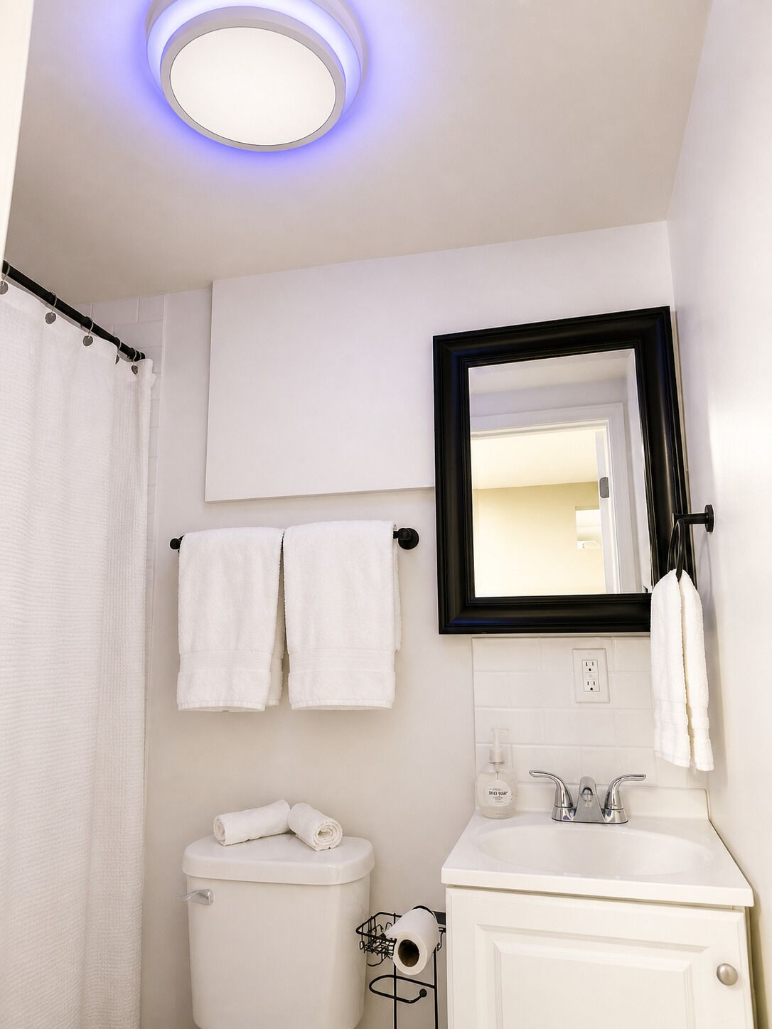 Shower, hair dryer