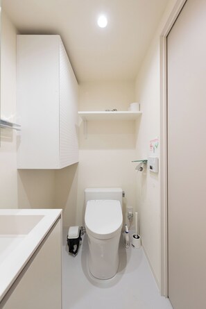 Sèche-cheveux, bidet, serviettes fournies, savon