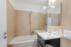 Hair dryer, towels