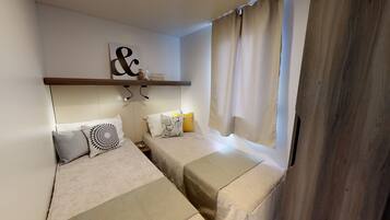3 chambres, draps fournis