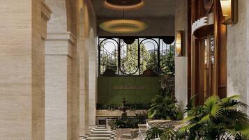 Vista frontal de la propiedad