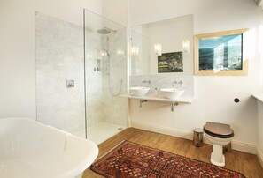 Shower, hair dryer