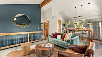 Smart TV y chimenea