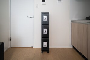 Apartment, Non Smoking (201) | Private kitchen | Fridge, microwave, stovetop, cookware/dishes/utensils - PRIME Asakusa by Tranova (Tokyo)