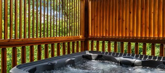 Spacious 6BR Cabin | Private Pool, Hot Tub, & Game Room