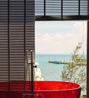 Chambre Deluxe double, vue sur la mer | Vue de la chambre