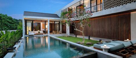 Façana frontal de l'allotjament