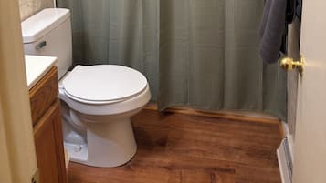 Secador de pelo, toallas, jabón, papel higiénico
