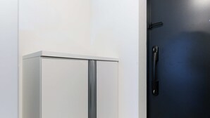A closed door with a handle and a lock. - Bellie Sangenjaya by Tranova (Tokyo)