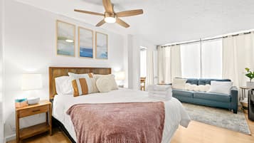 1 chambre, bureau, fer et planche à repasser, accès au Wi-Fi (inclus)