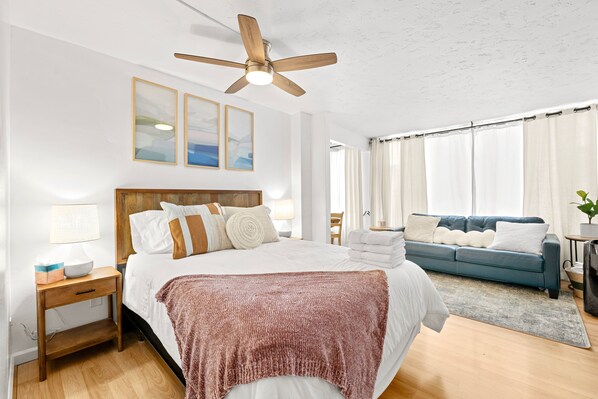 1 bedroom, desk, iron/ironing board, free WiFi