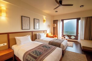 Ropa de cama de alta calidad y minibar 