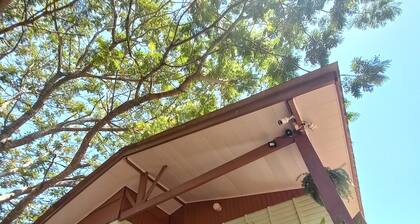 Charming cabin in brilliant Centro Montenegro with WiFi, AC, outdoor fireplace