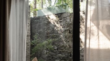 Comfort Double Room, Garden View | Desk, laptop workspace, blackout drapes, iron/ironing board