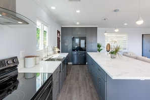 Microwave, stovetop, dishwasher