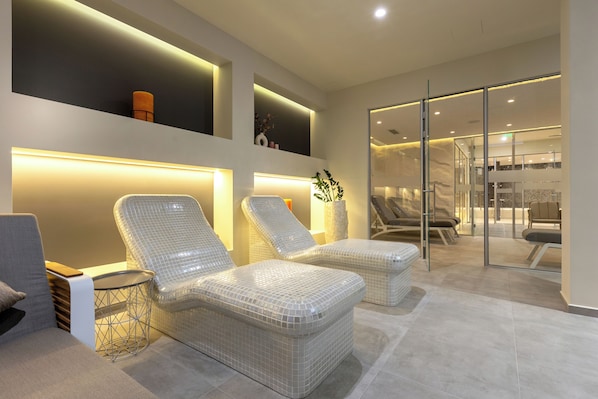Un sauna, baño turco