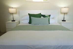 Iron/ironing board, travel crib, free WiFi, bed sheets