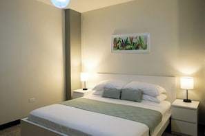 1 bedroom, iron/ironing board, travel crib, WiFi