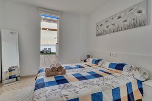 2 bedrooms, iron/ironing board, WiFi, bed sheets