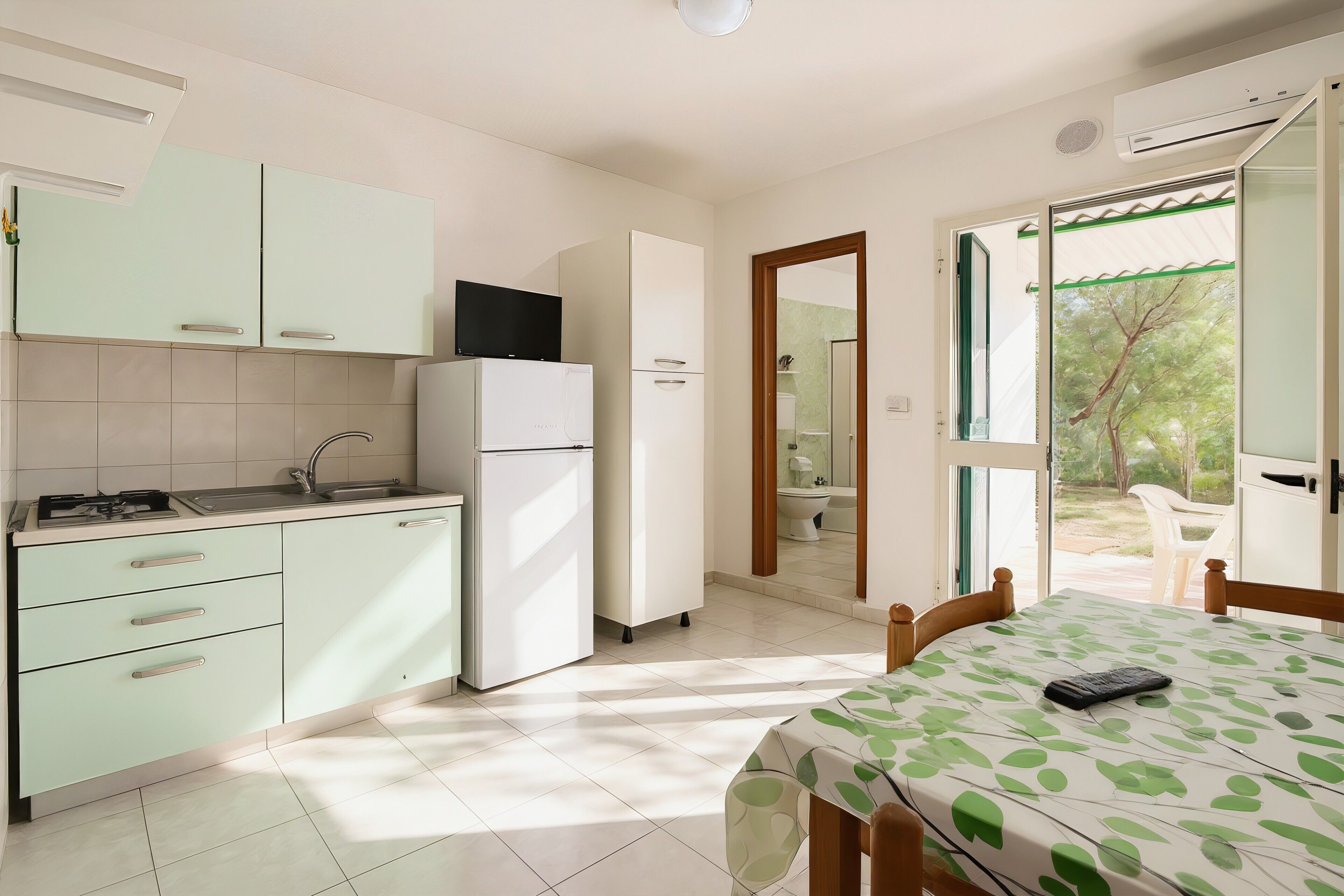 1 室のベッドルーム、WiFi