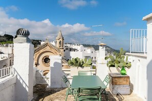 Apartment, 1 Queen Bed with Sofa bed, City View | Terrace/patio