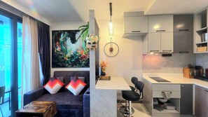 Shared Dormitory, 1 Bedroom, Accessible, Balcony | Living room