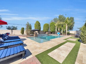 A heated pool