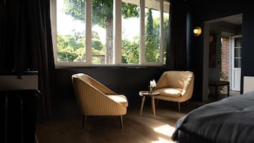 Double or Twin Room, Garden View | Egyptian cotton sheets, premium bedding, individually decorated