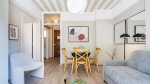 Apartment, 1 Double Bed, Kitchenette, City View | Living room | Smart TV, streaming services - Berries 1-BR Apt in Larnaca (Larnaca)