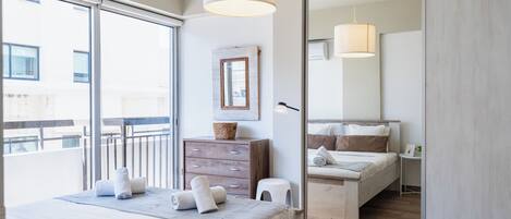 Individually decorated, individually furnished, iron/ironing board