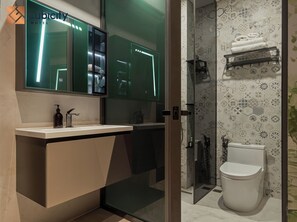 Basic-Doppelzimmer | Badezimmer | Haartrockner, Handtücher