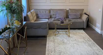 Old town apartments with balcony, cafe mashine