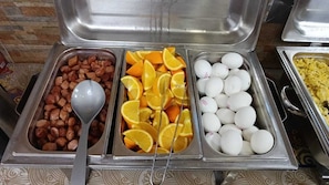 Free daily buffet breakfast