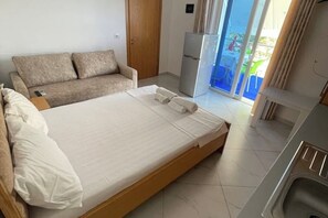 1 غرفة نوم ومكواة/لوح كي وواي فاي وملاءات أسرّة