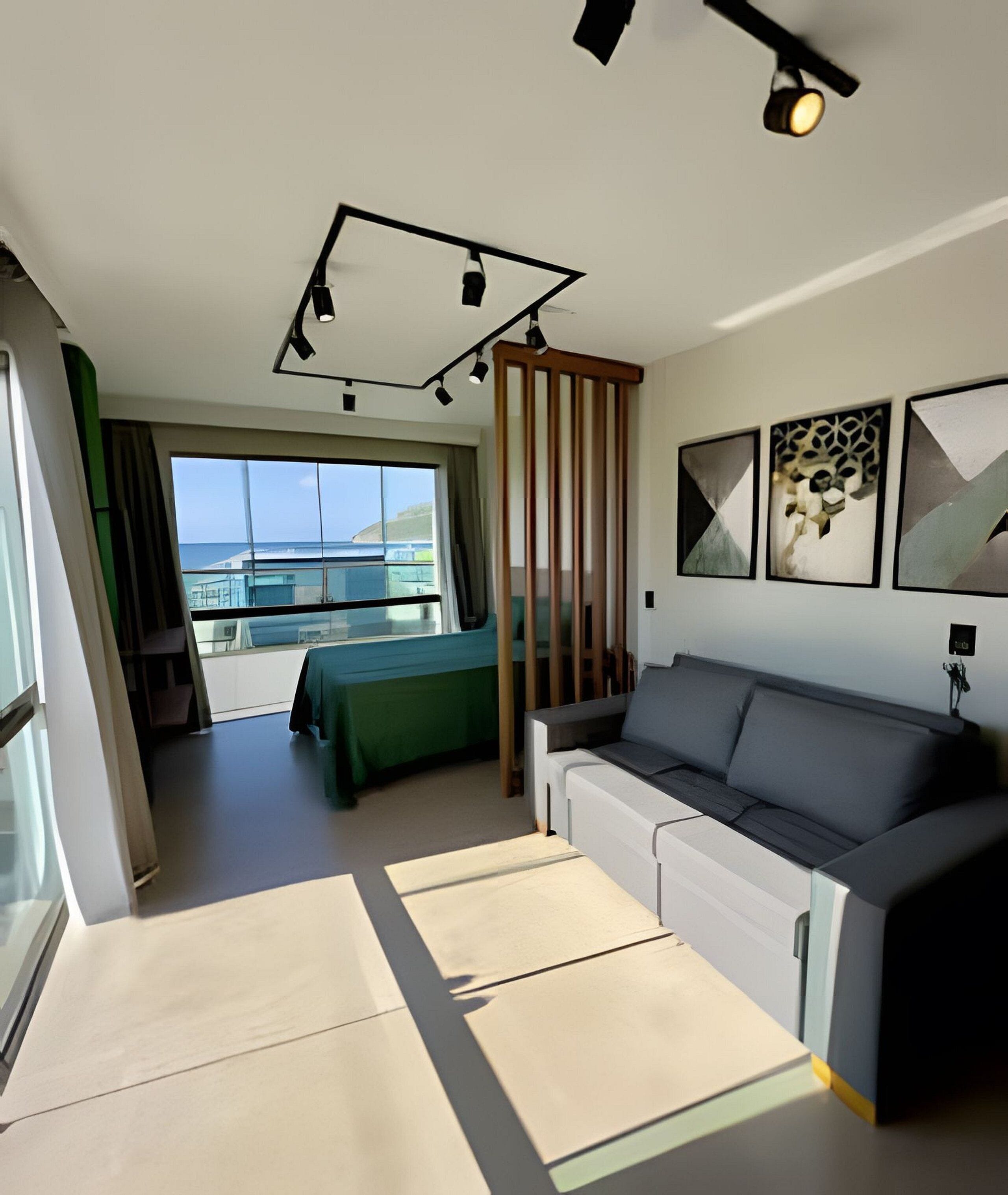 Loft conforto, para não fumantes, vista para o mar | Área de estar