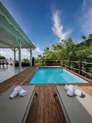A heated pool