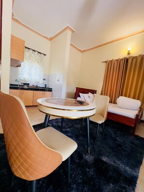 Economy Double Room, Garden View | In-room safe, desk, blackout drapes, iron/ironing board