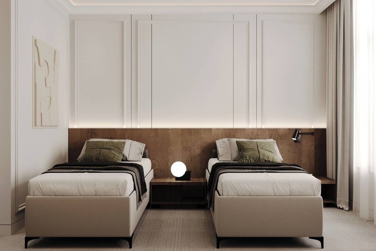 Standard Twin Room, City View | Desk, laptop workspace, free WiFi